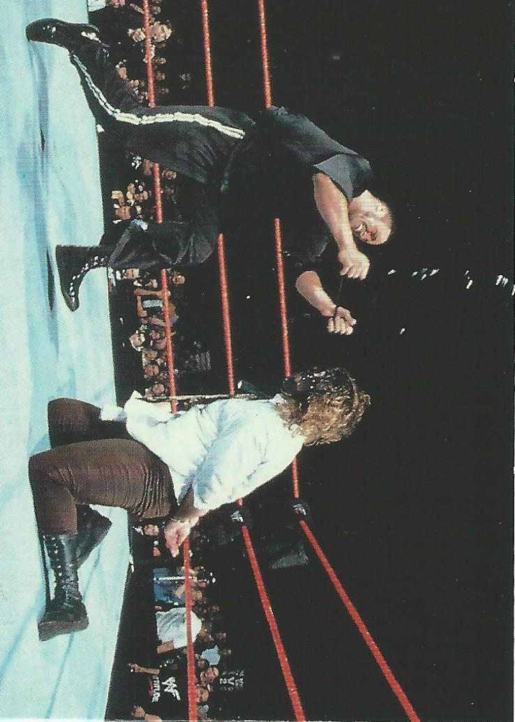 WWF Comic Images Smackdown Card 1999 The Rock vs Mick Foley No.58