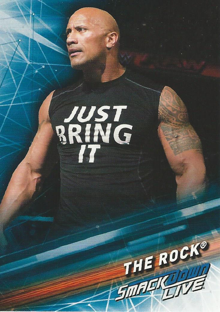 WWE Topps Smackdown 2019 Trading Cards The Rock No.58