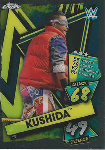 WWE Topps Slam Attax Chrome 2021 Trading Cards Kushida No.58