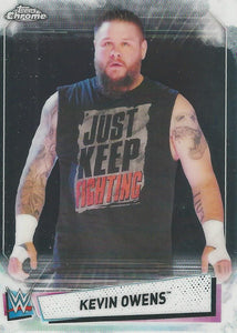 WWE Topps Chrome 2021 Trading Cards Kevin Owens No.58