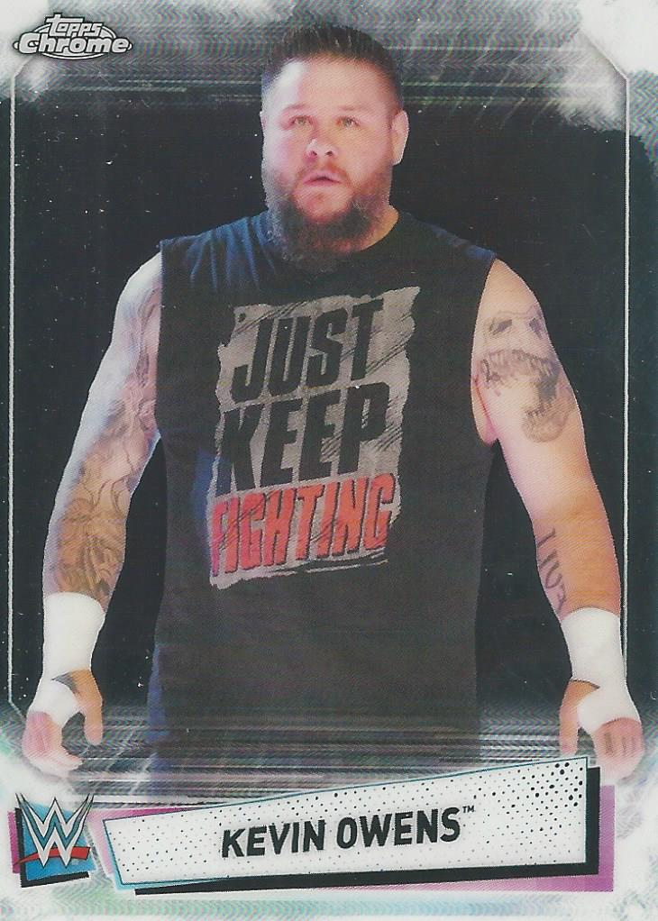 WWE Topps Chrome 2021 Trading Cards Kevin Owens No.58