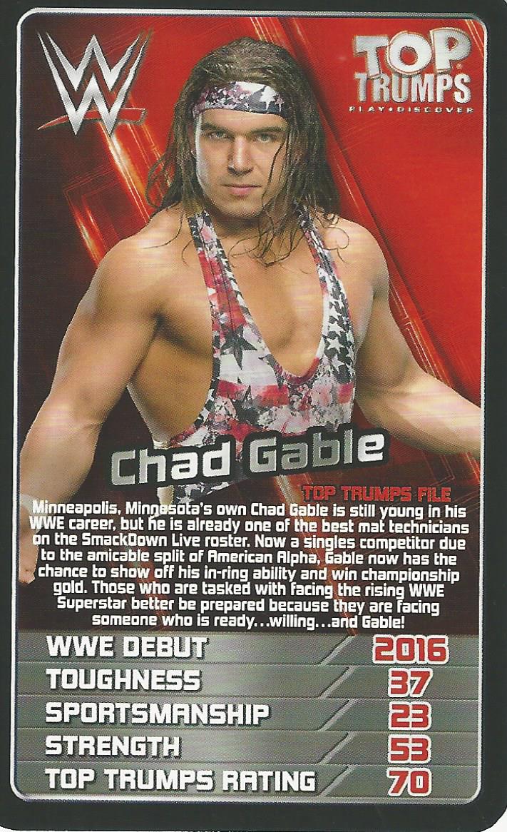 WWE Top Trumps 2018 Chad Gable