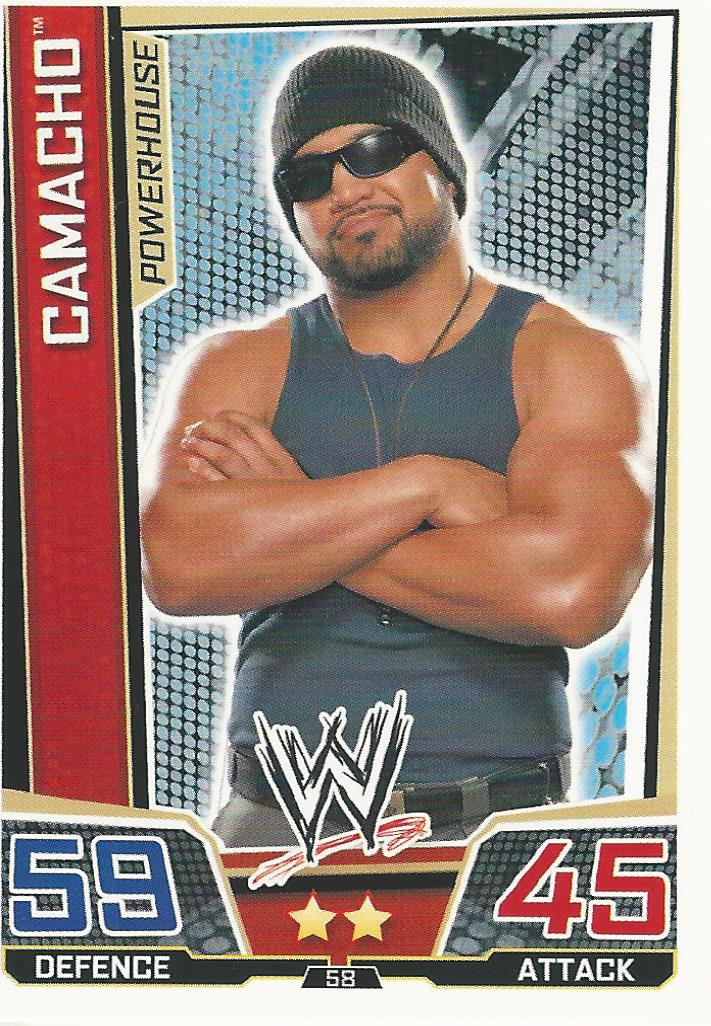 WWE Slam Attax Superstars 2013 Trading Card Camacho No.58