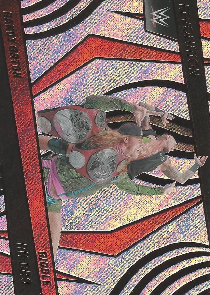 WWE Panini Revolution 2022 Trading Cards Randy Orton and Riddle No.140