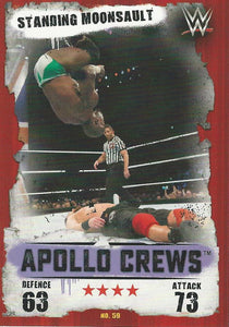 WWE Topps Slam Attax Takeover 2016 Trading Card Apollo Crews No.59