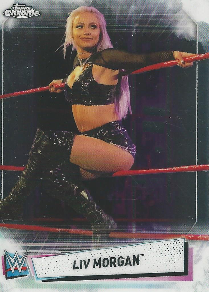 WWE Topps Chrome 2021 Trading Cards Liv Morgan No.59