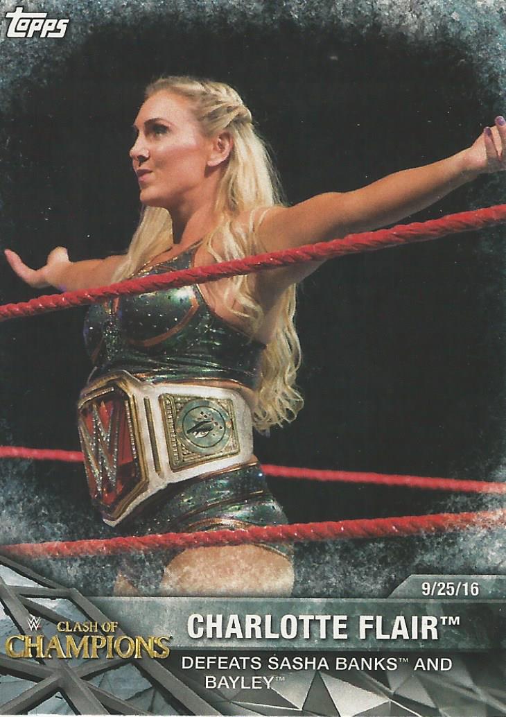 WWE Topps Women Division 2017 Trading Card Charlotte Flair WWE-9