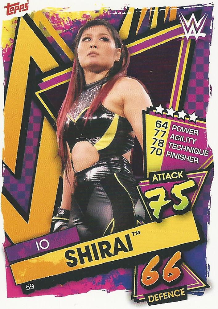 WWE Topps Slam Attax 2021 Trading Card Io Shirai No.59