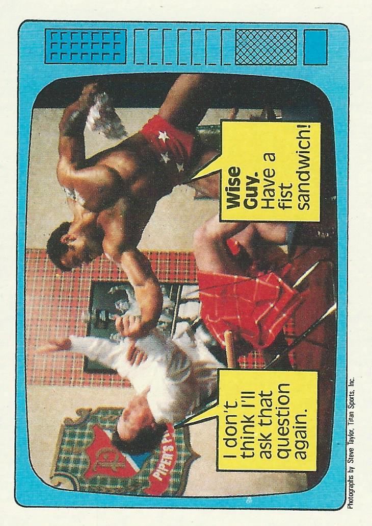 WWF Topps Wrestling Cards 1985 Roddy Piper No.59