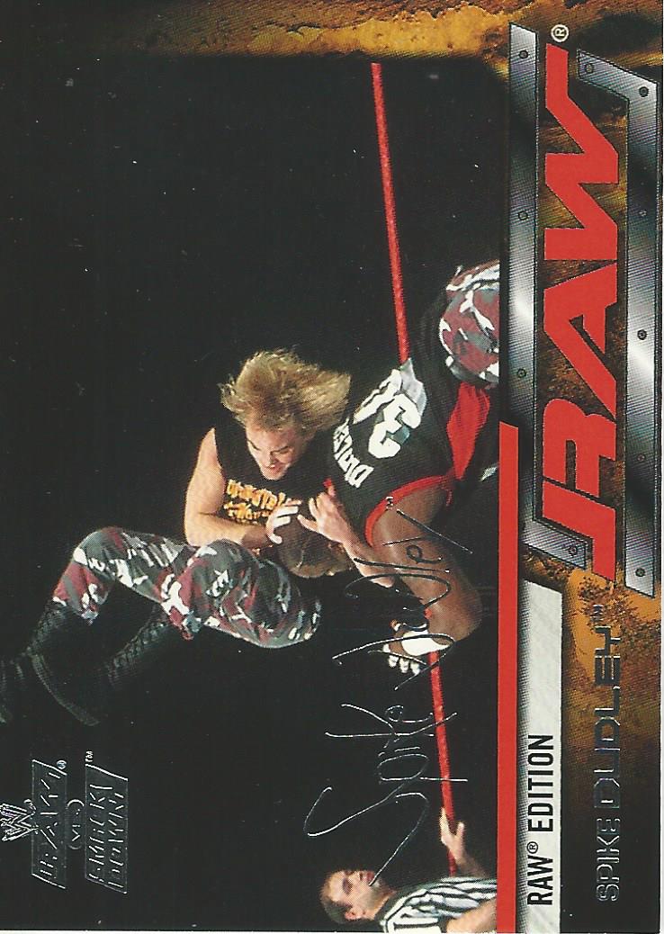 WWE Fleer Raw vs Smackdown Trading Card 2002 Spike Dudley No.59