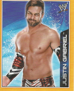 WWE Topps A-Z Sticker Collection 2014 Justin Gabriel No.59