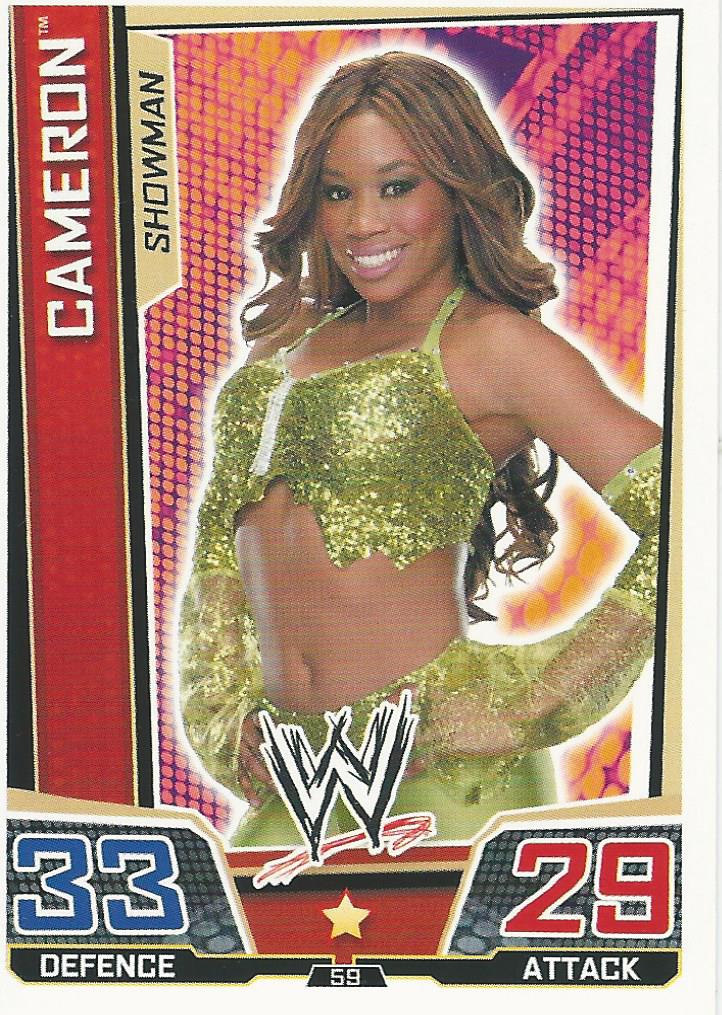 WWE Slam Attax Superstars 2013 Trading Card Cameron No.59