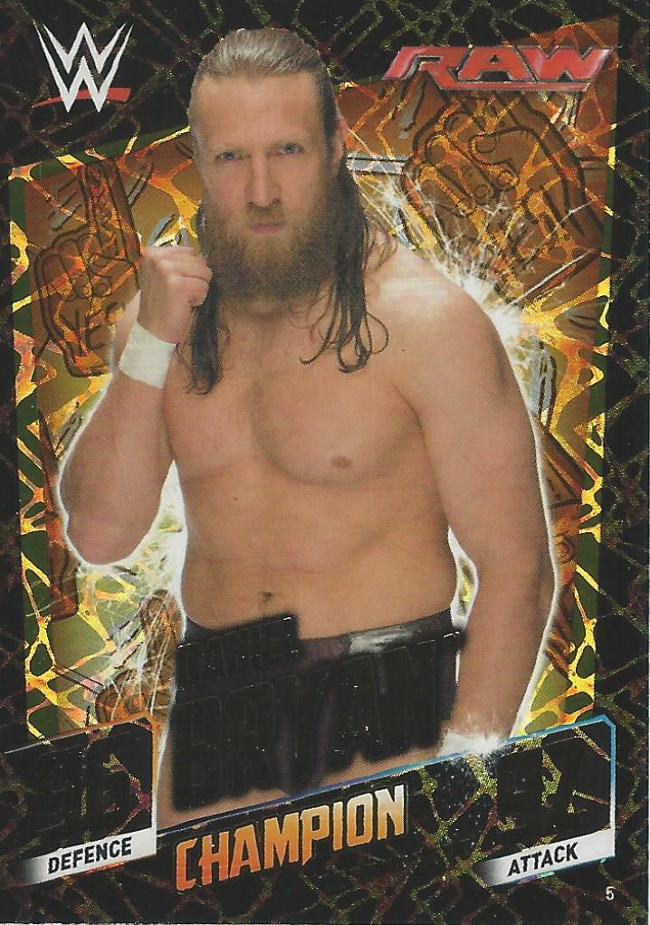 WWE Topps Slam Attax 2015 Then Now Forever Trading Card Daniel Bryan Champion No.5