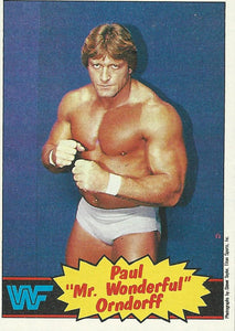 WWF Topps Wrestling Cards 1985 Paul Orndorff No.5