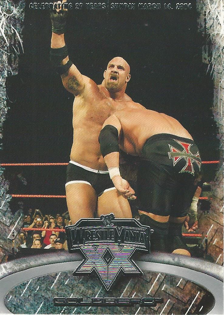 WWE Fleer Wrestlemania XX Trading Card 2004 Goldberg No.5