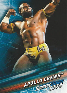 WWE Topps Smackdown 2019 Trading Cards Apollo Crews No.5