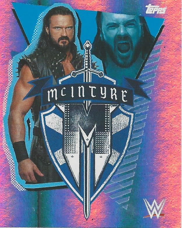 WWE Topps Road to Wrestlemania Stickers 2021 Drew McIntyre No.5