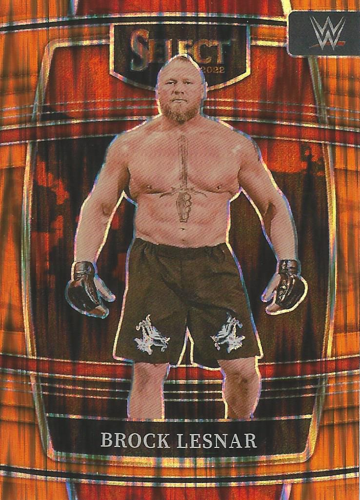 WWE Panini Select Trading Cards 2022 Brock Lesnar No.5 Orange Flash