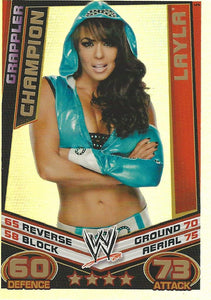 WWE Topps Slam Attax Rebellion 2012 Trading Card Layla Champion No.5