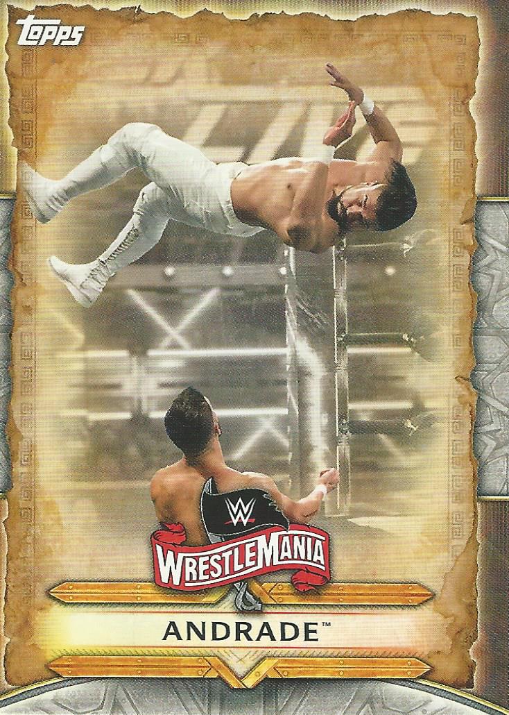 WWE Topps Road to Wrestlemania 2020 Trading Cards Andrade WM-5