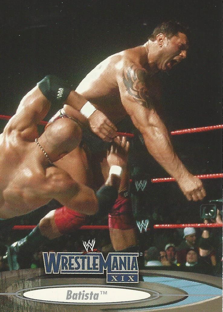 WWE Fleer Wrestlemania XIX Trading Cards 2003 Batista No.5