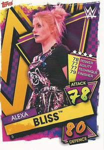 WWE Topps Slam Attax 2021 Trading Card Alexa Bliss No.5