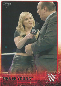 WWE Topps 2015 Trading Card Renee Young No.60