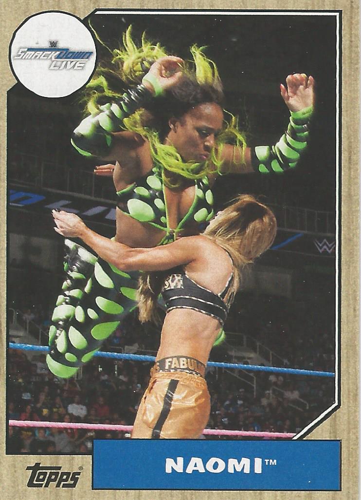 WWE Topps Heritage 2017 Trading Card Naomi No.60