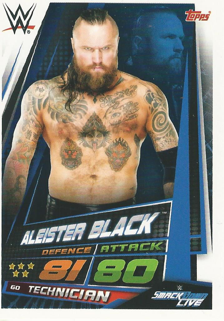 WWE Topps Slam Attax Universe 2019 Trading Card Aleister Black No.60
