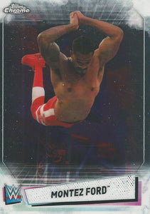 WWE Topps Chrome 2021 Trading Cards Montez Ford No.60