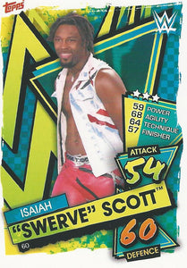 WWE Topps Slam Attax 2021 Trading Card Isaiah "Swerve" Scott No.60