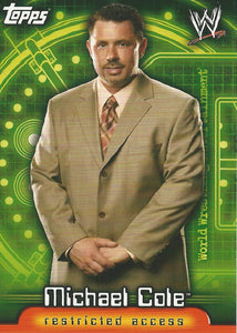 WWE Topps Insider 2006 Trading Card Michael Cole No.60