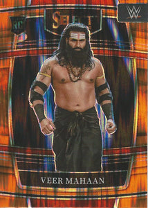 WWE Panini Select Trading Cards 2022 Veer Mahaan No.60 Orange Flash