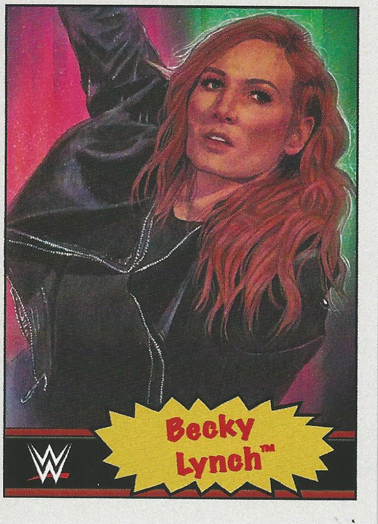 WWE Topps Living Set Trading Cards 2021 Becky Lynch No.60