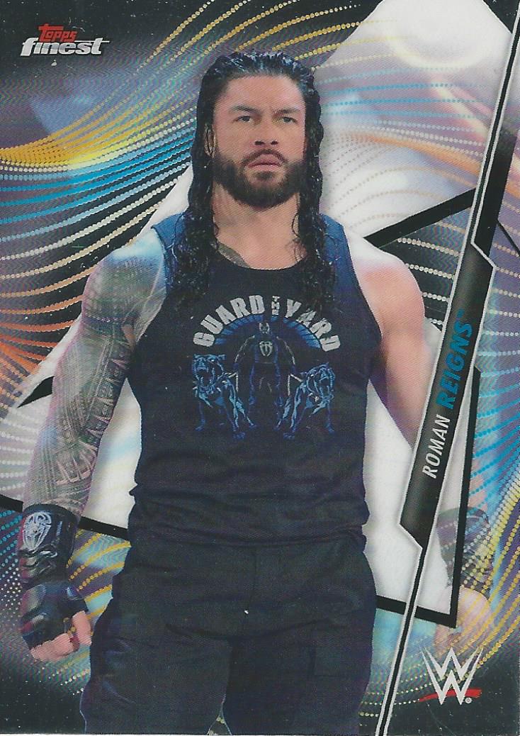 WWE Topps Finest 2020 Trading Card Roman Reigns No.60
