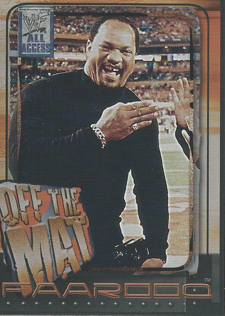 WWF Fleer All Access Trading Cards 2002 Faarooq No.60