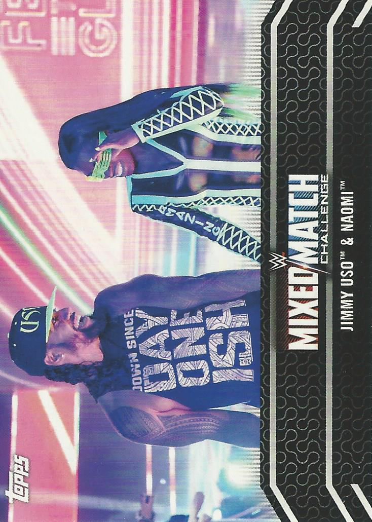 WWE Topps Women Division 2018 Trading Cards Naomi and Jimmy Uso MM-10