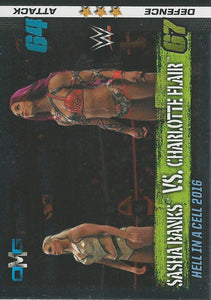 WWE Topps Slam Attax 10th Edition Trading Card 2017 Flair vs Banks No.61