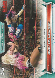 WWE Topps Women Division 2019 Trading Card Asuka No.61
