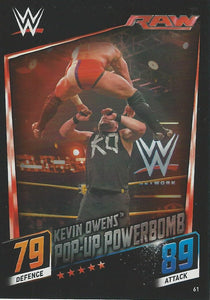 WWE Topps Slam Attax 2015 Then Now Forever Trading Card Kevin Owens No.61