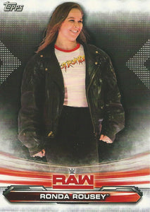 WWE Topps Raw 2019 Trading Card Ronda Rousey No.61