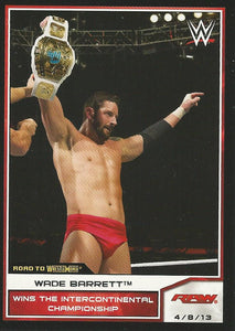 WWE Topps Road to Wrestlemania 2014 Trading Cards Wade Barrett No.1