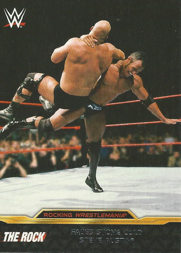 WWE Topps Road to Wrestlemania 2015 Trading Cards The Rock 1 of 8