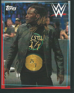 WWE Topps Road to Wrestlemania Stickers 2021 R-Truth No.62