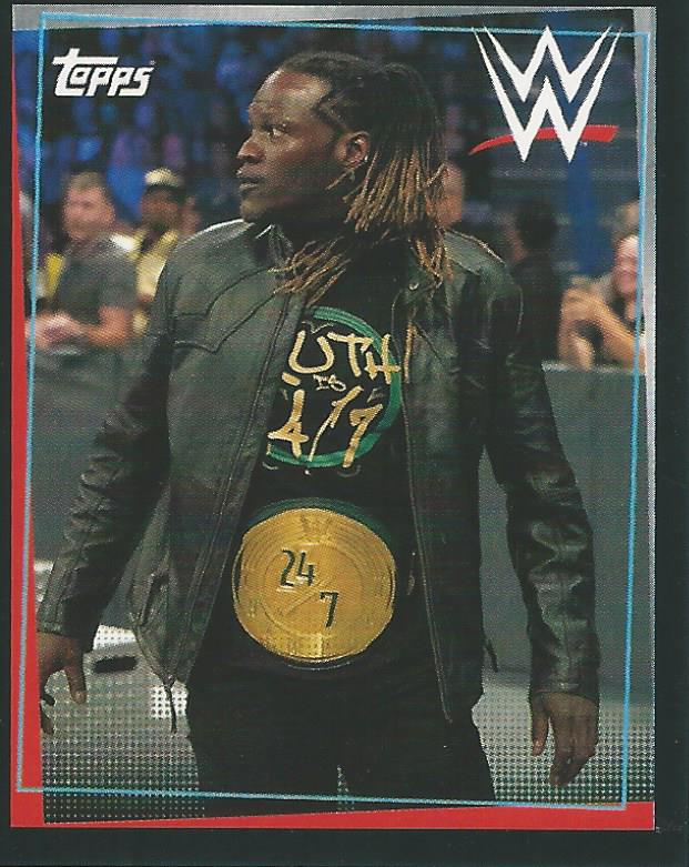 WWE Topps Road to Wrestlemania Stickers 2021 R-Truth No.62