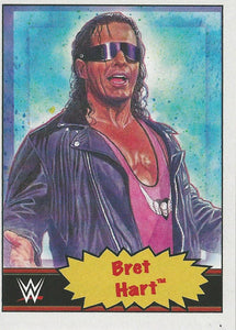 WWE Topps Living Set Trading Cards 2021 Bret Hart No.62