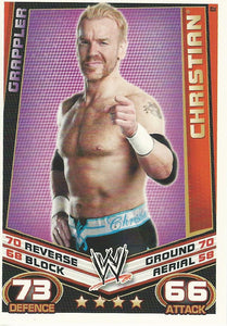 WWE Topps Slam Attax Rebellion 2012 Trading Card Christian No.62