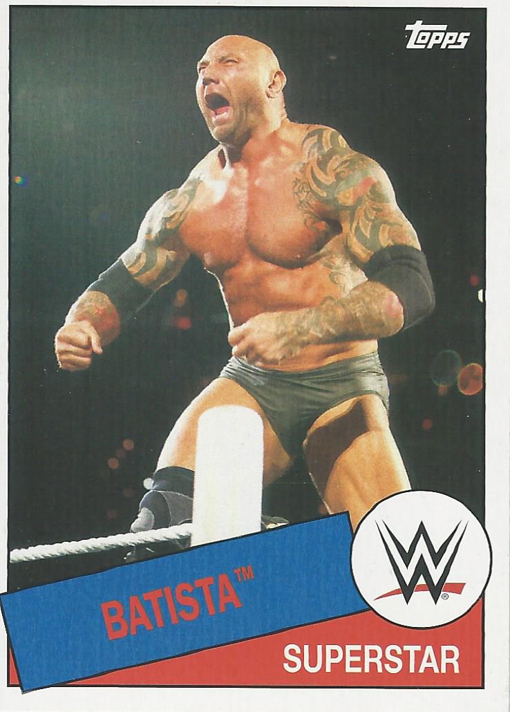 WWE Topps Heritage 2015 Trading Card Batista No.62
