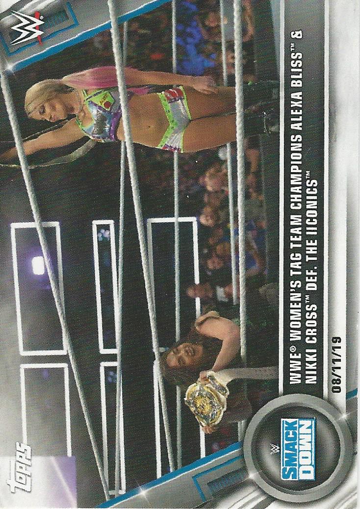 WWE Topps Women Division 2020 Trading Cards Alexa Bliss and Nikki Cross No.62