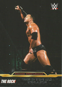 WWE Topps Road to Wrestlemania 2015 Trading Cards The Rock 2 of 8